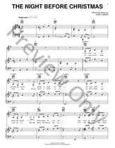 Night before Christmas piano sheet music cover